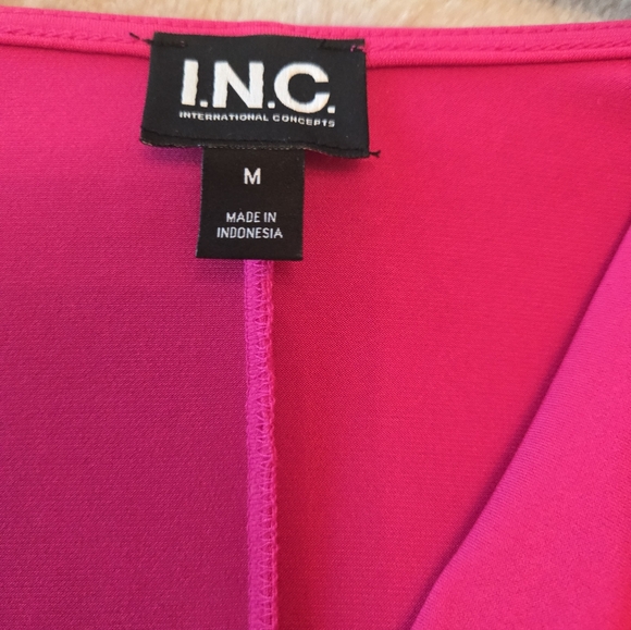 INC International Concepts Fuchsia Top - Picture 2 of 2